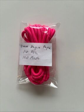 Hot Pink 5mm Rayon Rope - 14 ft